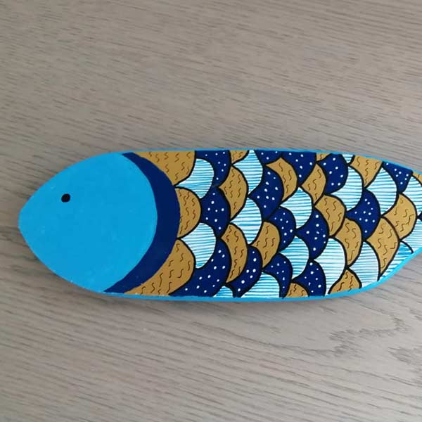 Blue fish - 40 cm x 10 cm- 30 € Blue fish - 40 cm x 10 cm- 30 €